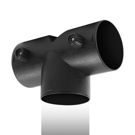 DTNESS Ø75mm Type-T Duct Connection, 3-Way Air Outlet Pipe with Double Valve, Air Heater Diesel Auxiliary Accessories for Diesel Heater