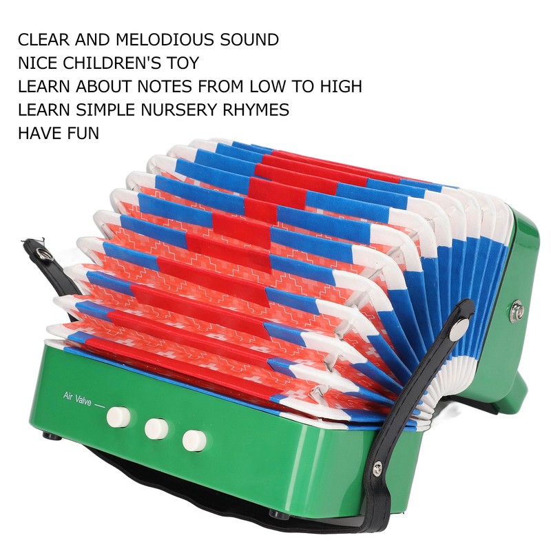 Kids 10 Keys Accordion Children Accordion Musical Instrument Educational Toy