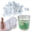 Disposable Face Cotton Coin Tissue - 150 PCS (8in×8in), Ideal