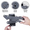Bordersmover Heavy Duty Gate Latch, Post Mount Automatic Self-Closing Door
