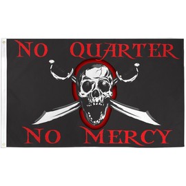No Quarter No Mercy Pirate Flag 3x5ft Poly