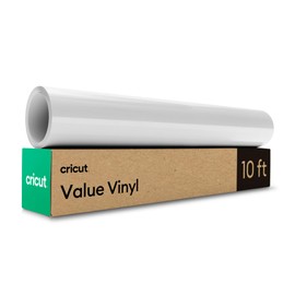 Cricut Cricut? Value Permanent Vinyl, White (12 in x 10 ft)
