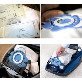 15 Packs Air Clean Dust Bags for Miele Vacuum Bags GN for Miele Classic C1, Complete C3, Complete C2, 3D Efficiency Bags with Protection Filters & AirClean Filter Compares to 10123210