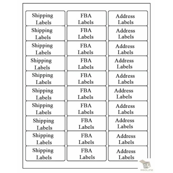 Shipping Address Mailing Labels FBA SKU Labels 1" x 2