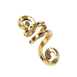 VinBee 30 PCS Viking Rings for Hair Braid Beard,Aluminum Dreadlocks,Hair Cuffs for Braids,Adjustable Charms,Viking Metal Braiding Beads Filigree Accessory (Gold)