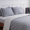 LERUUM Bed Linen Set 135 x 200 cm Cotton Grey
