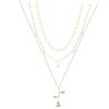 BESPORTBLE Delicate Three Layered Rose Pendant Necklace for Women Stylish