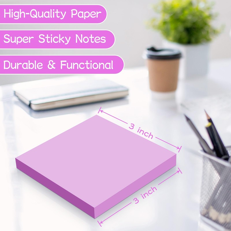 48 Pads Sticky Notes 3x3 in, 42 Sheets/Pad, 2016 Sheets
