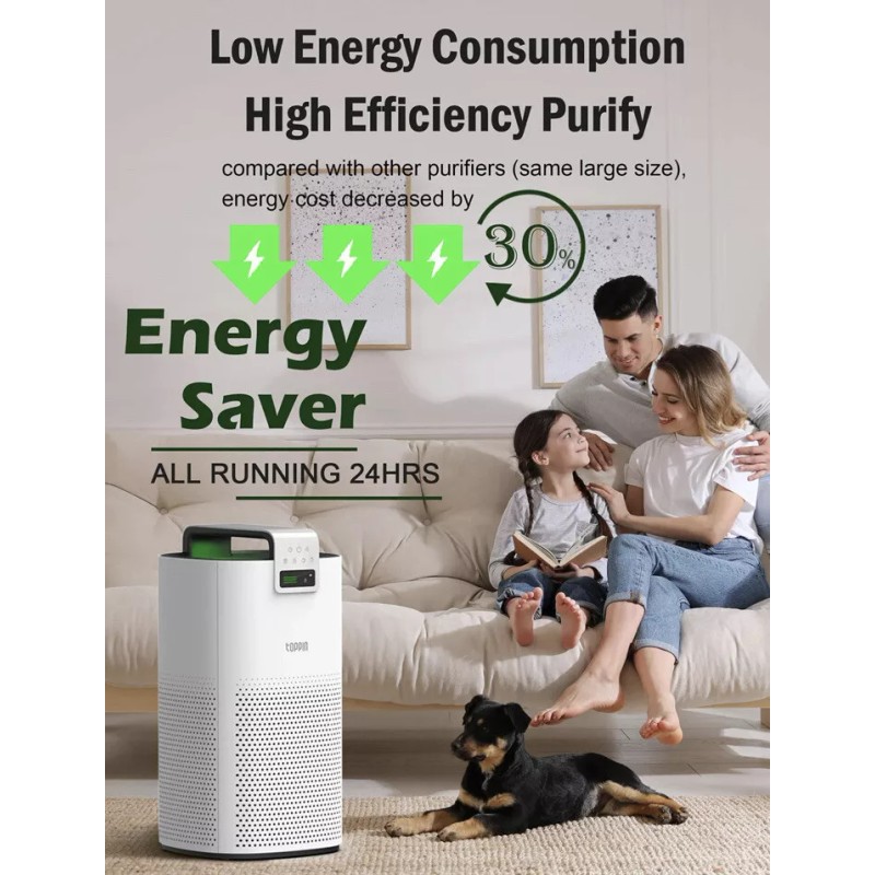 Filter TOPPIN Air Purifiers for Home Large Room HEPA Filter