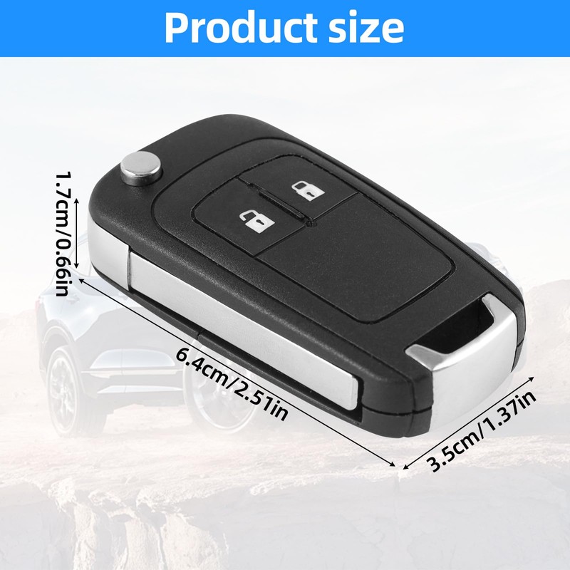 PAYFULLY Opel Astra J Key Shell 2 Button Car Key