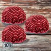 Three Sun Perm Elastic Band Perm Brush Waterproof Double Shower Hair Cap 18 Red Dots / 쓰리썬 파마고무줄 파마용브러시 방수 이중 샤워 헤어캡 18개 레드도트