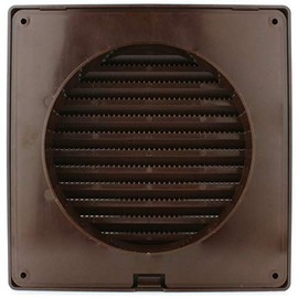 T61 Ventilation Grille, Protects Against Insects, Round, Diameter 100 mm, Brown