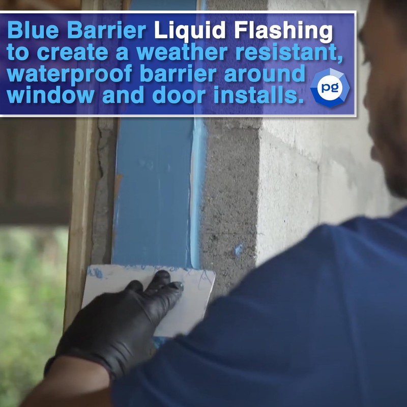 Blue Barrier Liquid Flashing 2-Pack, 20oz Sausage Tubes, Weather-Resistant Air