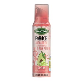 Mantova Poke Lime and Pink Pepper Flavored Avocado Oil Spray, 3.4 fl. oz. (Pack of 2), 100% Pure, Heart-Healthy Avocado Oil, Vegan-Friendly, Gluten-Free, Cholesterol-Free, Certified Kosher