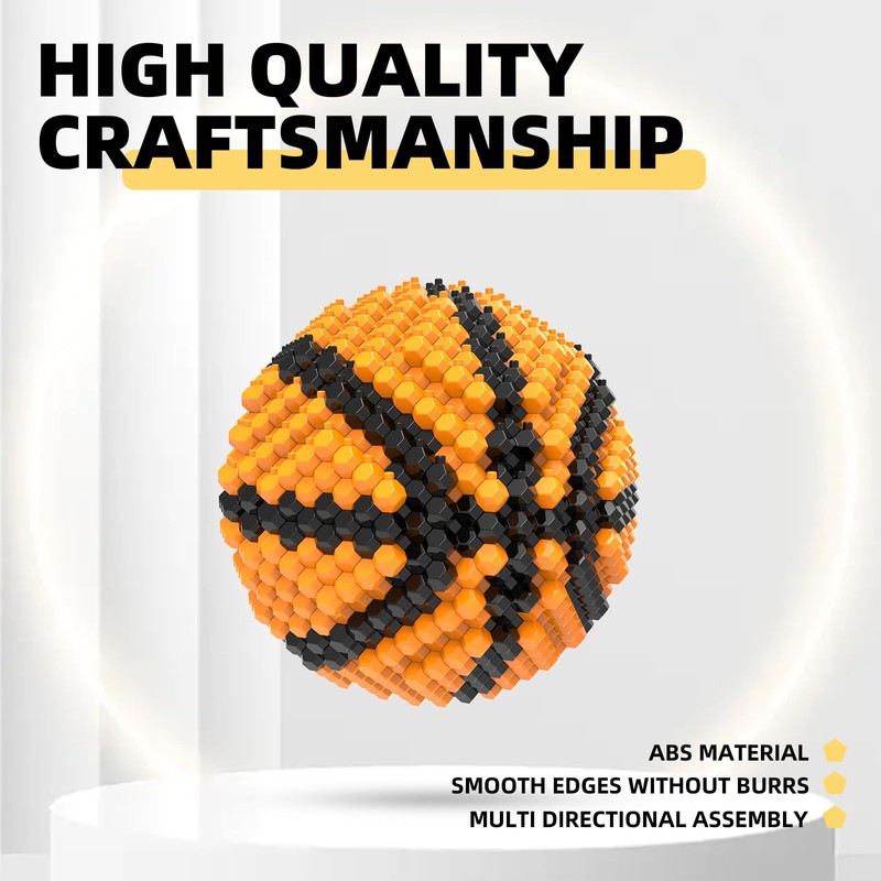 KADELE KADELE Basketball Building Block Set, Adults challenging STEM Block