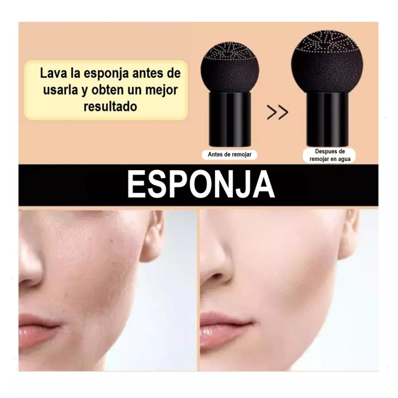 Moinsture Cushion Chafful Maquillaje Alta Cobertura Tono 01 Ivhory Sunisa