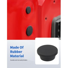 3pcs Tailgate Plugs Compatible with Jeep Wrangler JK JKU 2007-2017 Rubber Plugs Spare Tire Delete Hole Fill Tailgate Rubber Plug Accessory