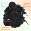 1PC Afro Puff Natural Black Drawstring Ponytail Human Hair Buns