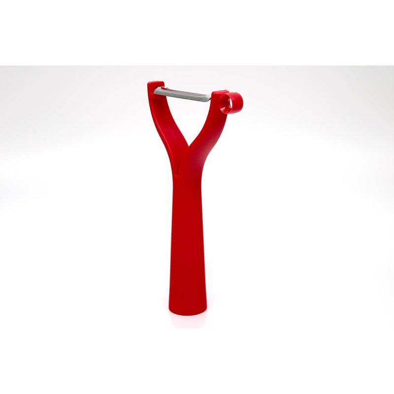 Tupperware Universal peeler red D119 peeler flat cut serrated edge