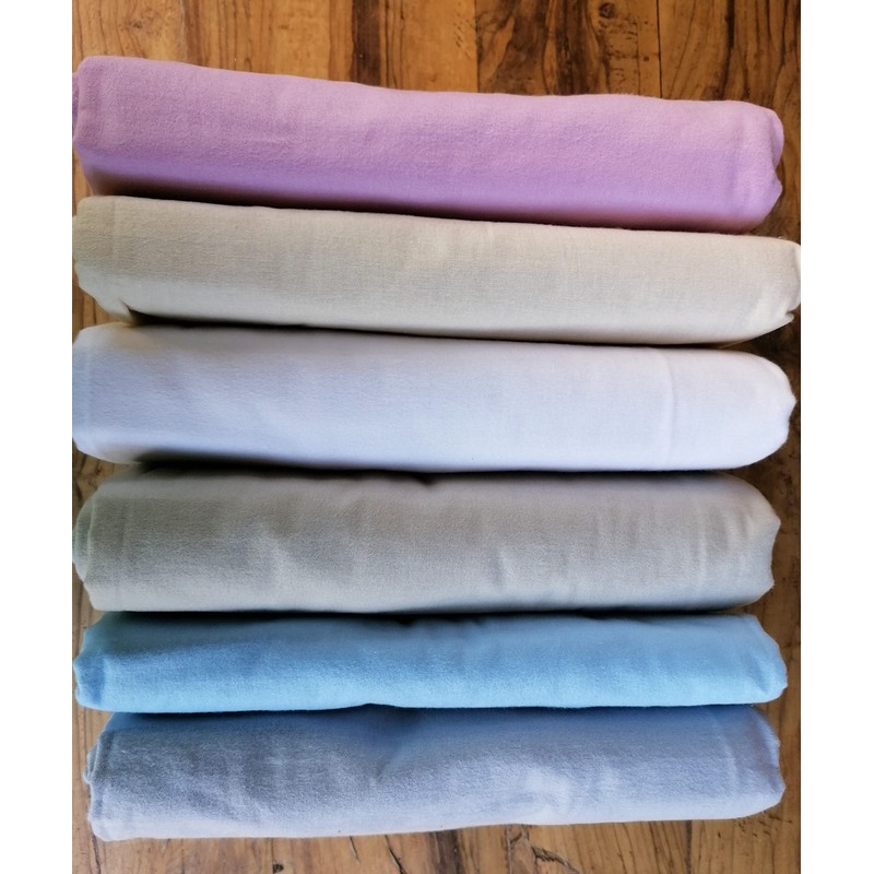 Single Fitted Sheet Flannel 90 x 200 + 22 cm