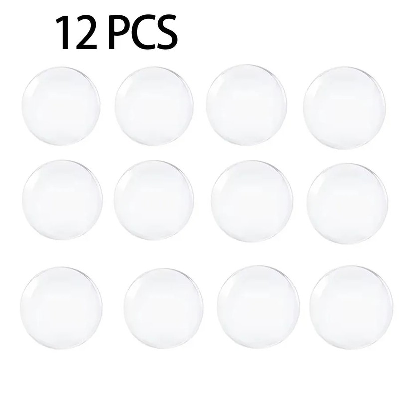 Clear Door Knob Wall Protectors – 40×8mm Bumper Pads for
