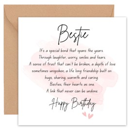 Felbridge Studio - Friend Birthday Card - Female - Best Friend Birthday Card - Special Bestie Cards - 40th 50th 60th - 14cm