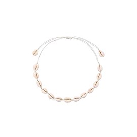 Puka Shell Necklace Men Seashell Necklace for Women Trendy Layered Boho Puka Choker Necklace Dainty Beach Jewelry Turquoise Beach Necklace Summer Necklace Summer Jewelry