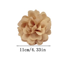Delicado corazón pétalo de flor de rosa, broche grande de solapa, delicados y elegantes broches de flores hechos a mano, clásico para mujeres, boda, fiesta, banquete, vestido, ceremonia, ropa,