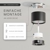 MATO 1 x LED Surface-Mounted Spotlight, Black, Extra Flat and