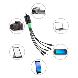 QWORK® Small Solar Panel Charger Portable USB Solar Panel, 6V 8W 1.6A, for Camping Hiking Outdoor Activities