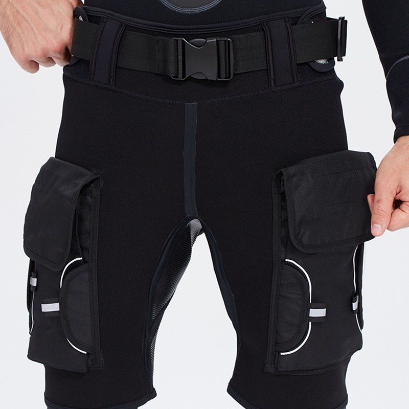 YONSUB Diving Tech Shorts with Pockets High Waist Keep Warm