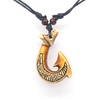 Scddboy Hawaiian Maori Fish Hook Pendant -Maui Beach Sufer Tribal
