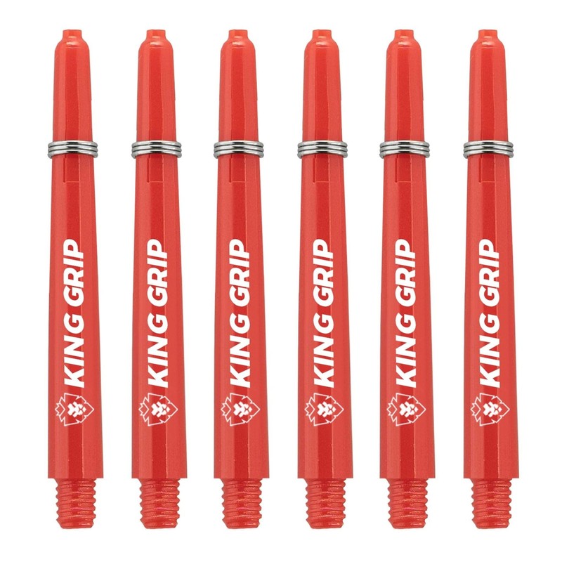 KOTO Darts chäfte Collection Short + Remover, Nylon Shafts Red,