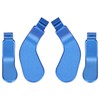 Controller Paddles, 4 Pieces Blue Metal Stainless Steel Paddles Hair