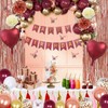 Birthday Decorations Party Pack for Women Burgundy birthday party decoration,