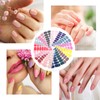 Qianyu 256PCS Selbstklebende Nagelfolien Nagelkunst Sticker Set für DIY Maniküre