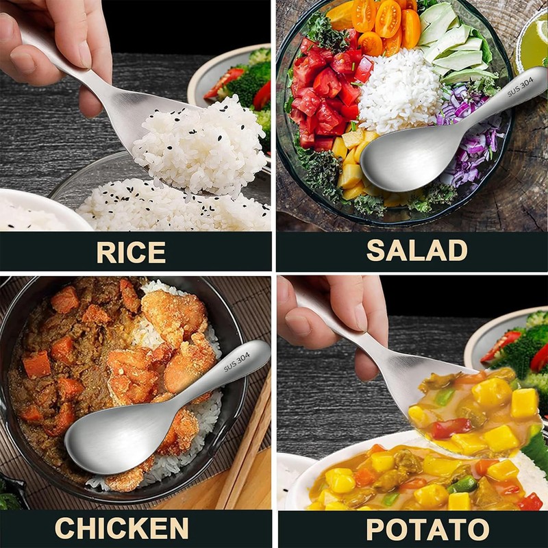 Comicfs Thickened Rice Spoon Rice Cooking Spoon Rice Paddle Spoons,