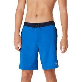 Speedo Men's Swim Trunk Knee Length 20" Boardshort Bondi Striped - Turkish Sea, Medium