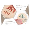 FUNOMOCYA 2pcs Wood Water Hot Cold Signs Sink Notice Labels
