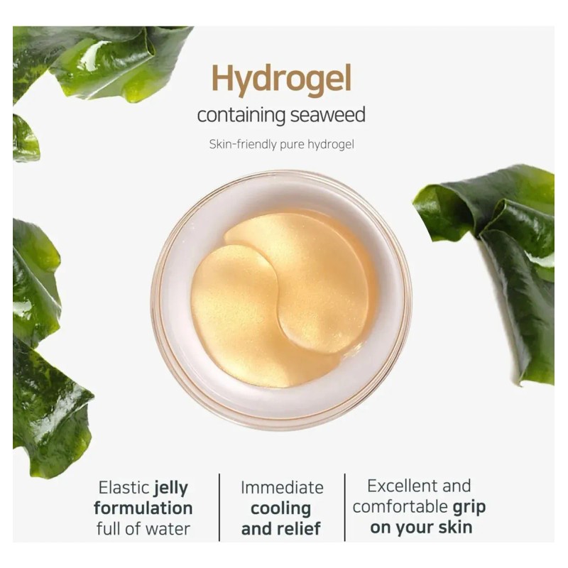 Parches Ojos Petitfée 60 Pzas Oro 24k Ginseng Hidratación