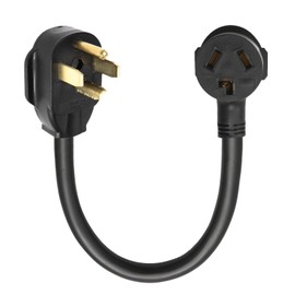 SURIEEN Dryer Plug Adapter, NEMA 14-30P Male to 10-30R Female, 3 Prong to 4 Prong Dryer Adapter Converter, Electric Dryers Adapters Plug STW 10AWG, 30Amp, 250V, 1.5FT