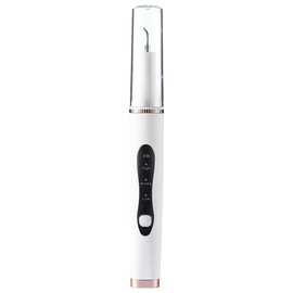Plaque Remover for Teeth,Teeth Whitening Cleaning Tools,Tartar Dental Calculus Remover,3 Modes,3 Replaceable Heads,Small Dental Mirror,Rechargeable - Color: White