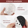 100 PCS 5 Inch Sandpape 220 Grit, 8 Hole Sanding