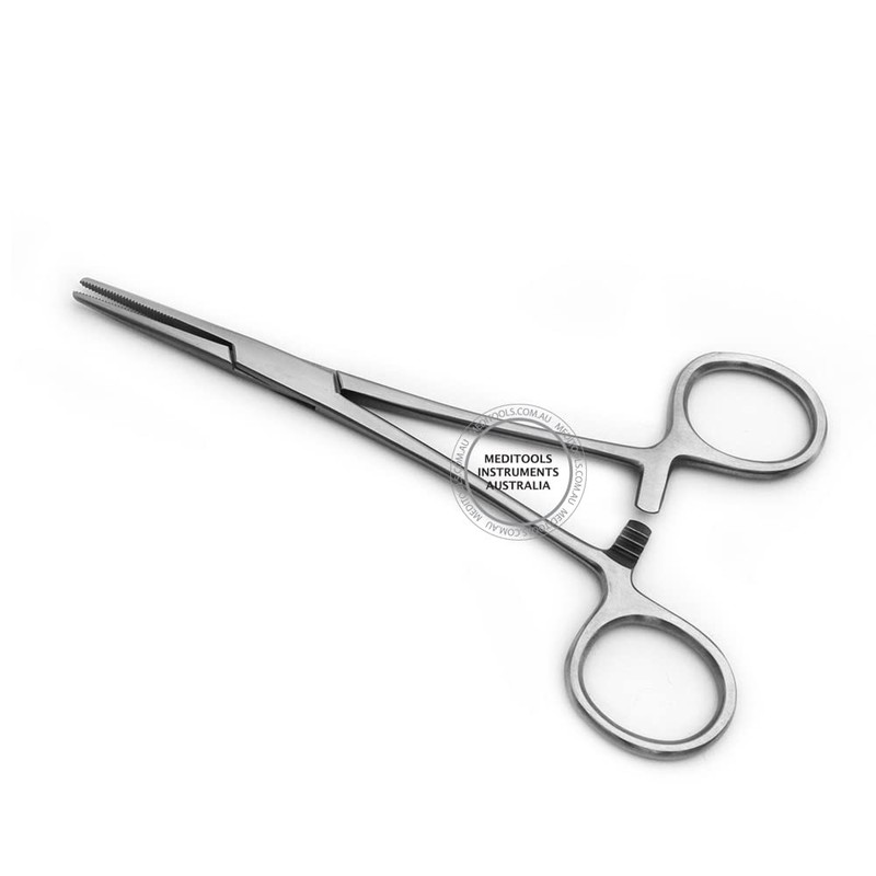 Kelly Forceps Straight, 14cm, Hemostatic Locking Clamp, Premium