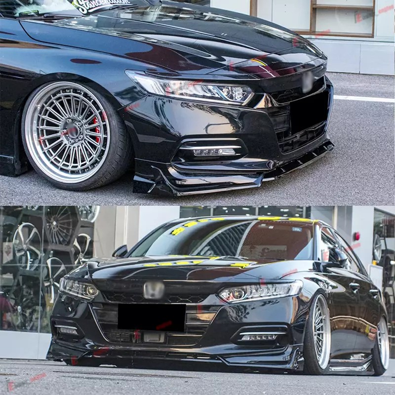 HHENGYISOUL For Honda Accord 2018-2020 Carbon Gloss Black Look Front