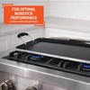 IMUSA 19x12in Aluminum Black Ceramic Double Burner Griddle with Cool-Touch