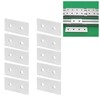 Respicefinem 10pcs Aluminum Profile Joining Plate Aluminum Flat Joining Reinforcement