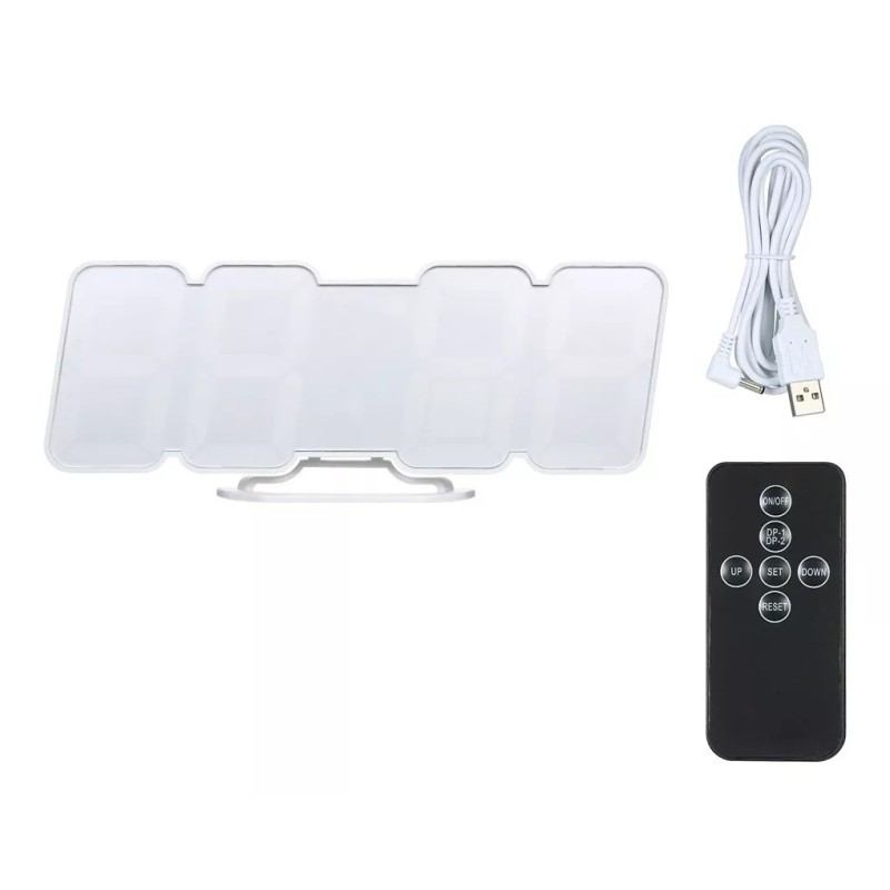 SJTR Reloj 3d Led Digital De Pared Con Alarma Control