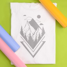 Siser EasyWeed Heat Transfer Vinyl 11.8" x 2FT Roll - Compatible with Siser Romeo/Juliet & Other Professional or Craft Cutters - Layerable - CPSIA Certified (Gray - HEX #8B8E8D)