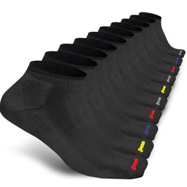 Penn Men's Cushioned No-Show Socks: Comfortable Low-Cut Style, Invisible Liner Design | Ideal for Sports, Gym, Hiking & Everyday Wear (10 pair)